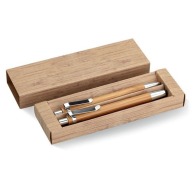 Bamboo stylus and mechanical pencil case