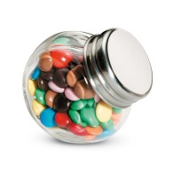Glass chocolate container
