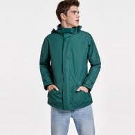 EUROPA - High neck parka with tone on tone injected zip