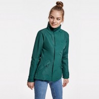 EUROPA WOMAN - High collar parka with tone on tone injected zip