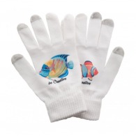 Four-colour touch gloves