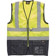 Two-colour high-visibility technical vest