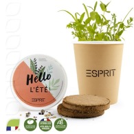 Cardboard cup with seeds - Planting kit