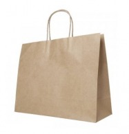 Grand sac en papier personnalisable kraft brun