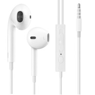 Keburu - Wired In-Ear Headphones with Mic - White