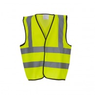 Chaleco infantil Hi-Vis con dos bandas y tirantes