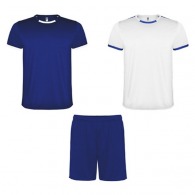 Kit deportivo unisex compuesto por 2 camisetas + 1 pantalón corto RACING (tallas infantiles)