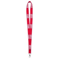 Lanyard marquage relief effet mousse - 20 mm
