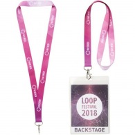 Sublimated Lanyard, 2 sides, 4-colour process