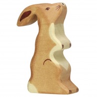 Straight wooden rabbit