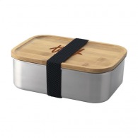 Lunchbox 110cl Metall und Bambus