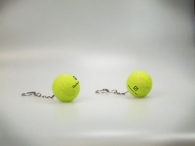 Mini porte-clefs balle de tennis personnalisable sans marque