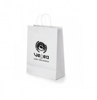 Mini sac en papier personnalisable kraft blanc