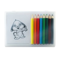 Set crayons de couleur personnalisables en bois