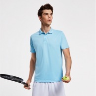 MONZHA - Technical polo shirt in short sleeves, knit collar with 3 button placket