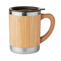 Mug isotherme personnalisable bambou 30cl