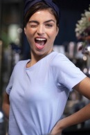 NEOBLU LUCAS WOMEN - Camiseta de manga corta de punto mercerizado para mujer