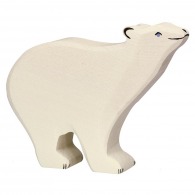 Wooden polar bear