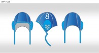 Pair of water polo caps