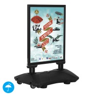 Cadro-Clic 4 Muelle A1 Panel + Base ponderable NEGRO