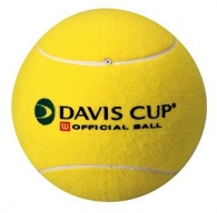 Balle de tennis personnalisée jaune géante wilson daviscup