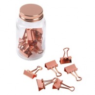 Copper jar document clamp
