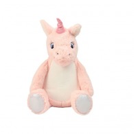 Pink Zippie Unicorn - Peluche licorne personnalisable