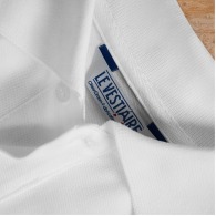 French polo shirt short sleeves organic cotton 220g/m².
