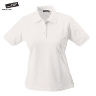 Klassisches Damen-Poloshirt Weiß