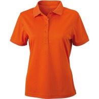 Unifarbenes Polo-Shirt Damen Kurzarm