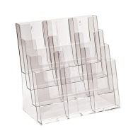 Literature holder Counter 12 holders 1/3.A4 mixed