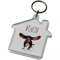House key ring with insert
