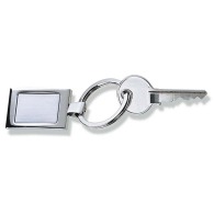 Porte-clés rectangulaire métal