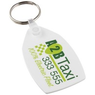 Porte-clés recyclé personnalisé rectangulaire