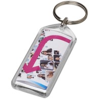 Rectangular key ring with reopenable window
