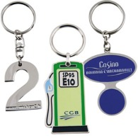 Porte-clés personnalisé zamac email eco, 30 mm