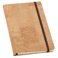 Notepad with cork hard cover
