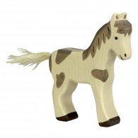 Spotted wooden foal
