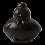 Poule personnalisable chocolat noir