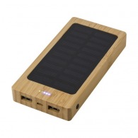 Solar Powerbank de promoción 8.000 mAh de bambú
