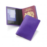 Protège passeport en simili cuir de couleur