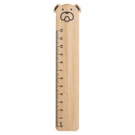 Bamboo animal ruler 12cm