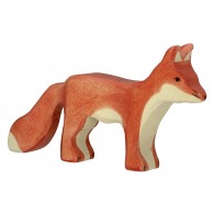 Wooden fox 13cm