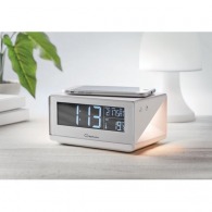 Digital alarm clock with wireless charger