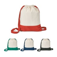 Two-tone cotton backpack