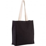 Shopping bag with thick cotton gusset