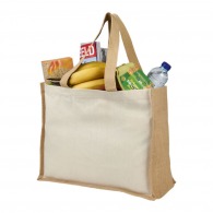 Thick bag with burlap walls