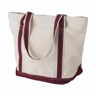 Thick cotton zipped shopping bag