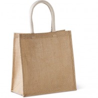 Tasche im Stil einer Einkaufstasche aus Jutegewebe - großes Modell - kimood