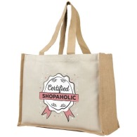 Thick bag with burlap walls